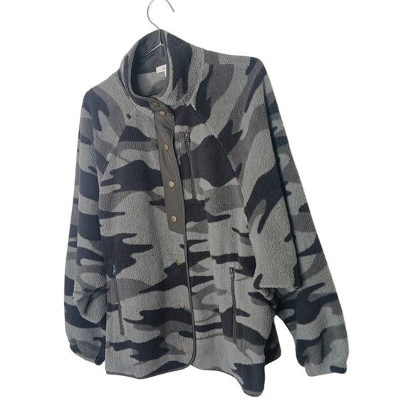 New without Tags EASEL Soft Camo Print Lined Fleece Jacket Side Pockets SZ S - Picture 7 of 16